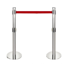 Popular Retractable Stainless Steel Queue Stanchion Pole ,Concert Crowd Control Barrier Queue Stand for Sale
